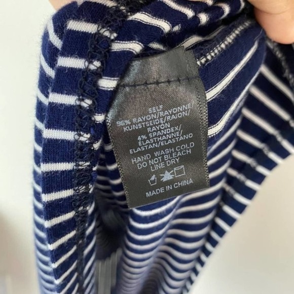 Anthro Sunday in Brooklyn Carine Blue Stripe Dress Size S Small - Picture 5 of 9